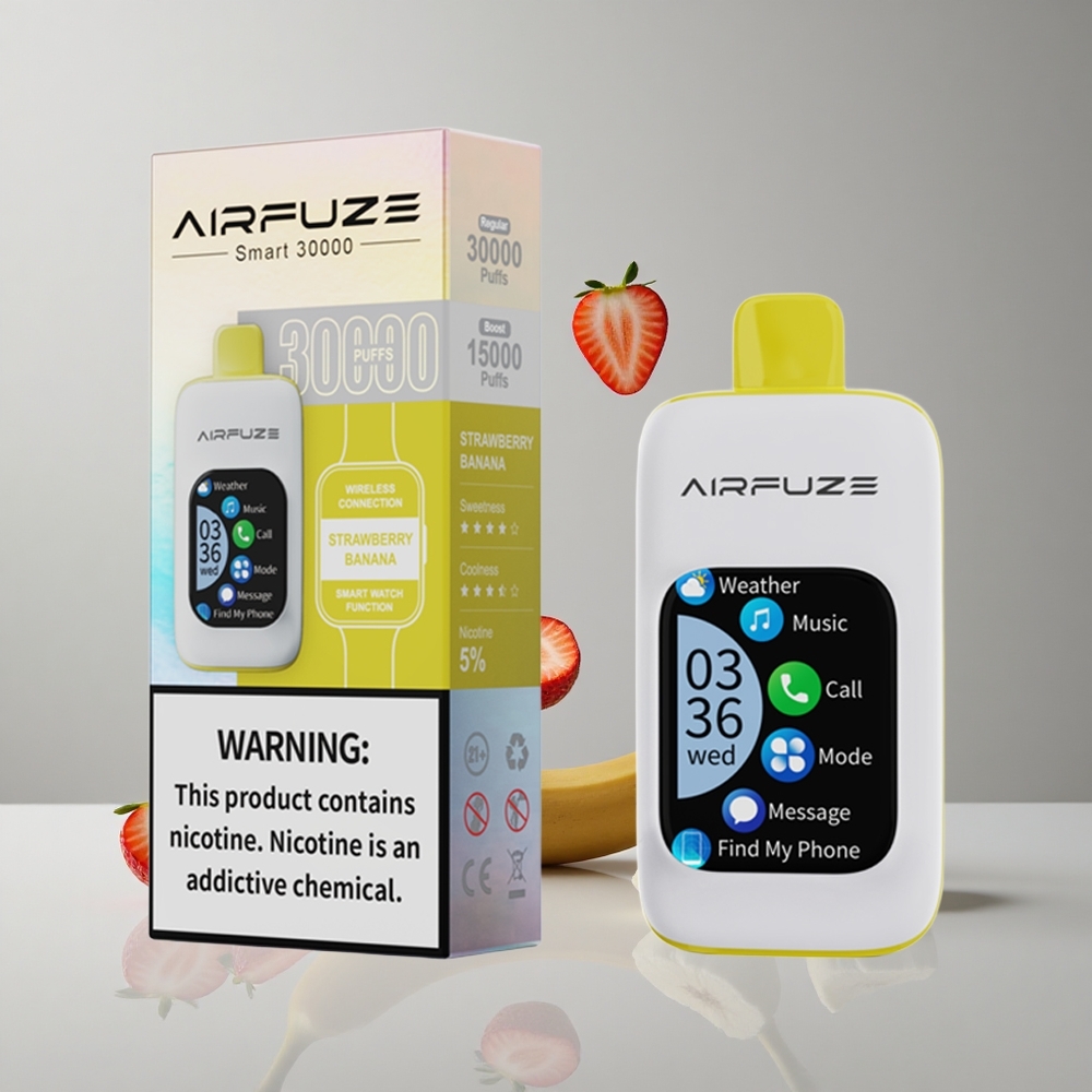AirFuze Smart 30000 Puffs Fresa Plátano 2.01\" Pantalla Táctil vape wholesale Peru