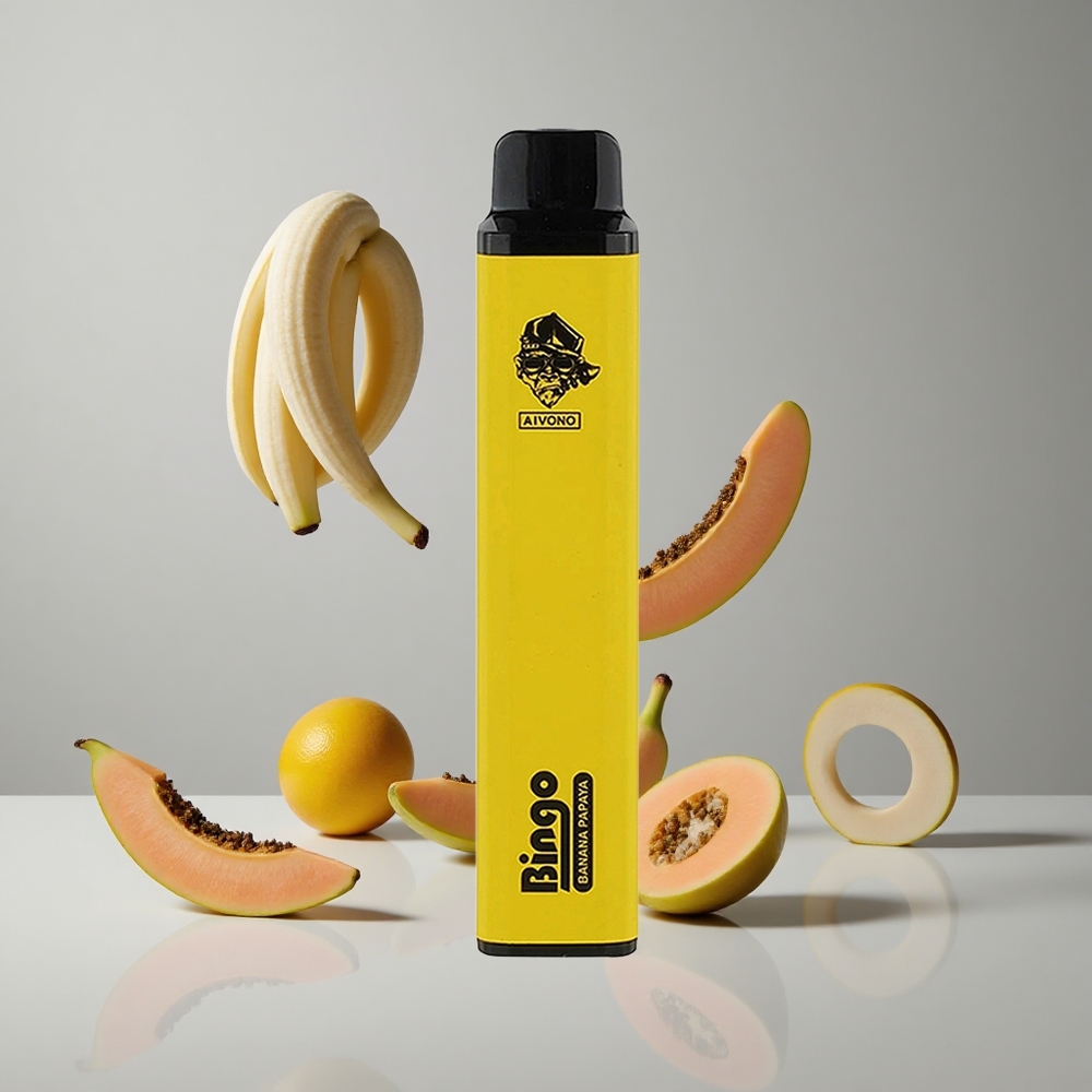 Aivono AIM BINGO 4000 Puffs Banana Papaya Tamaño Compacto 21 123mm Batería Recargable 1000mAh vape wholesale Peru