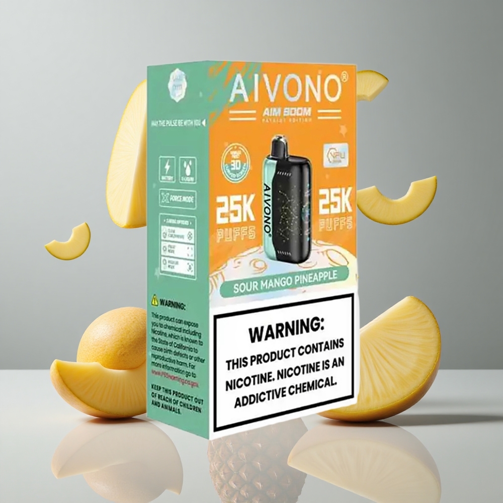 Aivono AIM BOOM 25000 Puffs Mango Piña Ácido 28ml vape wholesale Peru
