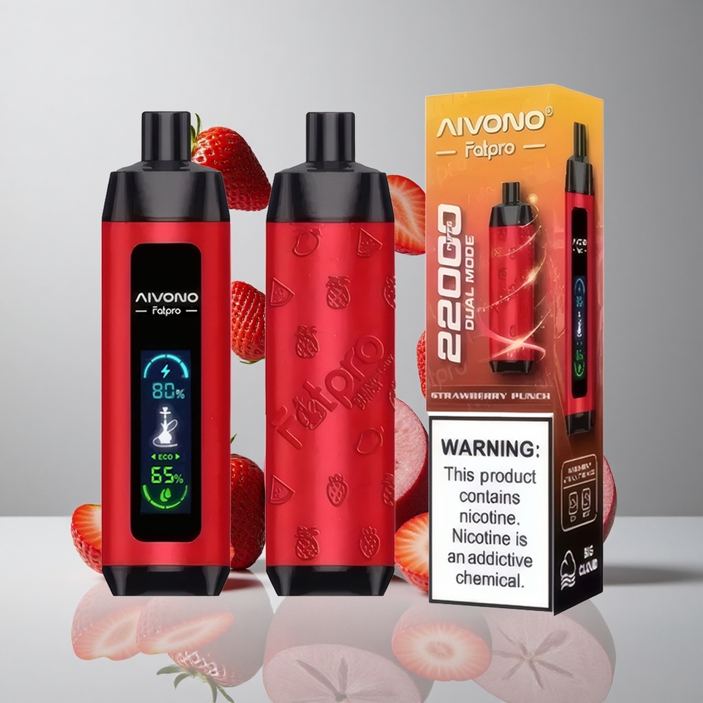 Aivono AIM FATPRO 22000 Puffs Fresa Punch 28ml E-líquido vape wholesale Peru