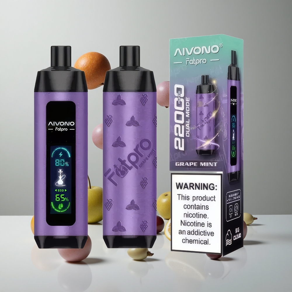 Aivono AIM FATPRO 22000 Puffs Menta Uva 28ml E-líquido vape wholesale Peru
