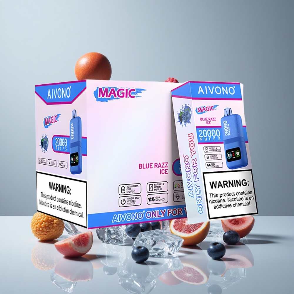 Aivono AIM MAGIC 20000 Puffs Blue Razz Ice 26ml E-líquido vape wholesale Peru