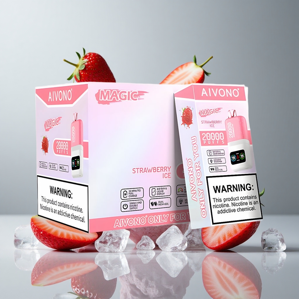 Aivono AIM MAGIC 20000 Puffs Fresa Helada 26ml E-líquido Dual Mesh Coils vape wholesale Peru