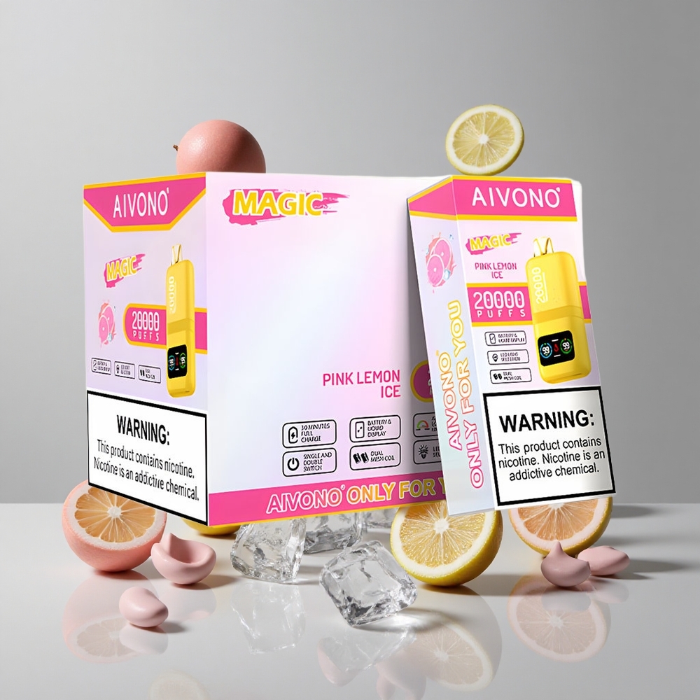 Aivono AIM MAGIC 20000 Puffs Rosa Limón Helado 26ml Dual Mesh vape wholesale Peru