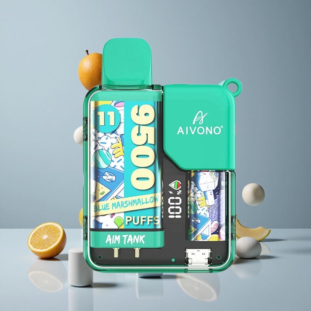Aivono AIM-TANK 9500 Puffs Azul Malvavisco 18ml Capacidad de E-líquido vape wholesale Peru