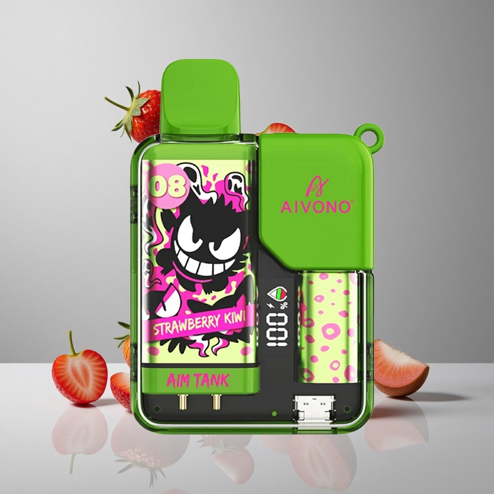 Aivono AIM-TANK 9500 Puffs Fresa Kiwi 18ml Capacidad de E-líquido vape wholesale Peru