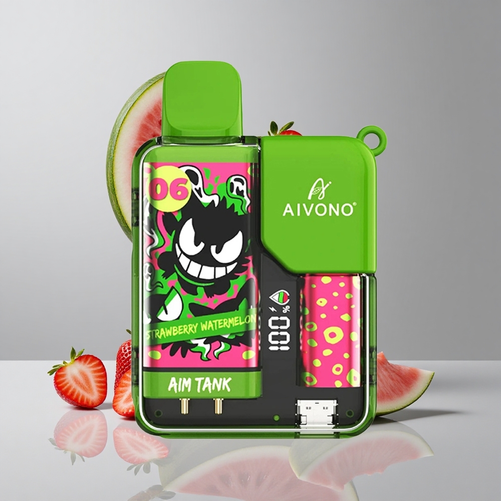 Aivono AIM-TANK 9500 Puffs Fresa Sandía 18ml LCD vape wholesale Peru