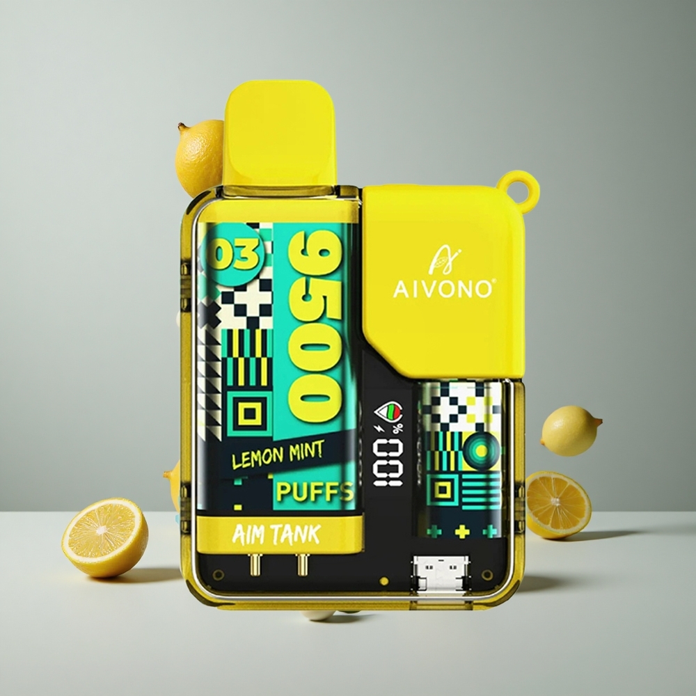 Aivono AIM-TANK 9500 Puffs Limón Menta 18ml Capacidad de E-líquido vape wholesale Peru