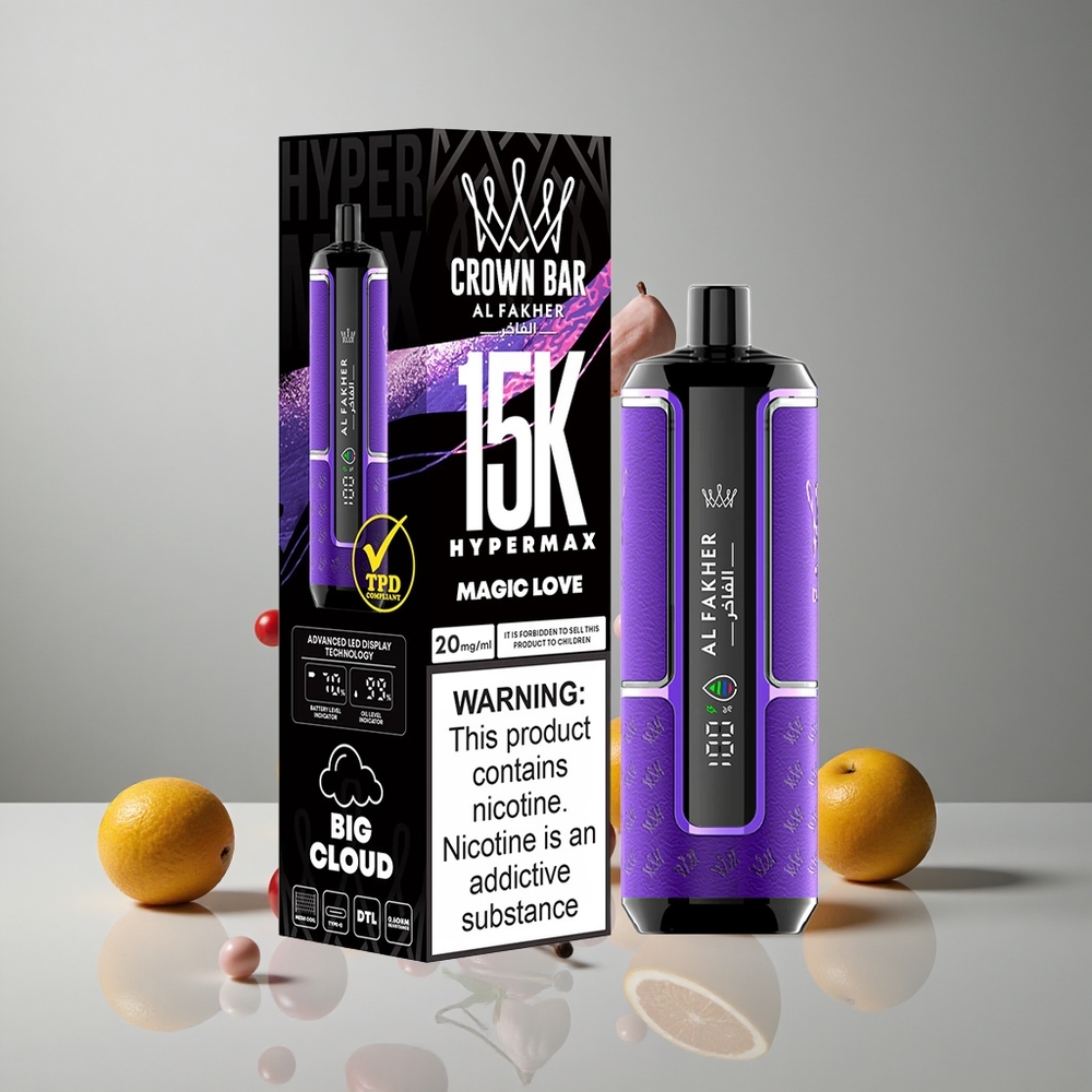 Al Fakher Crown Bar 15K Hypermax Amor Mágico 22ml 600mAh vape wholesale Peru