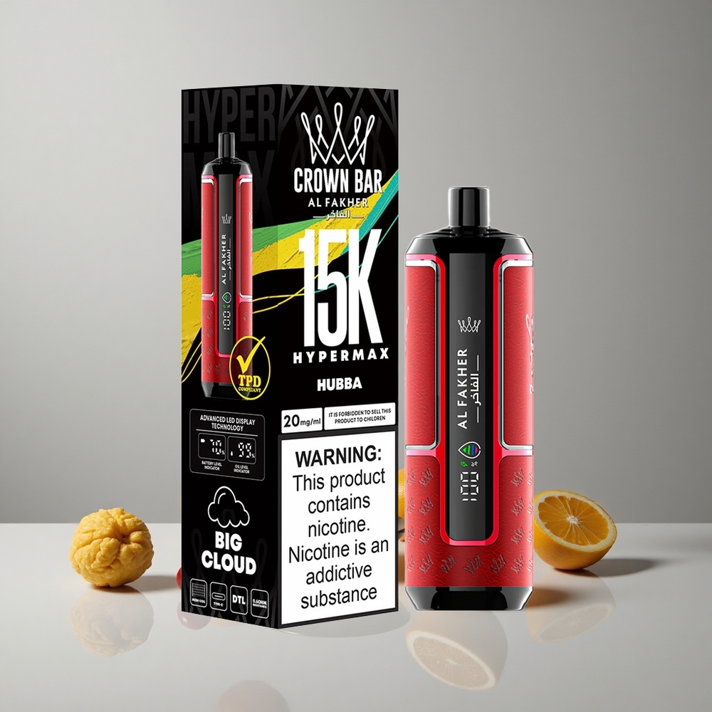 Al Fakher Crown Bar 15K Hypermax Desechable 22ml 15,000 Puffs vape wholesale Peru
