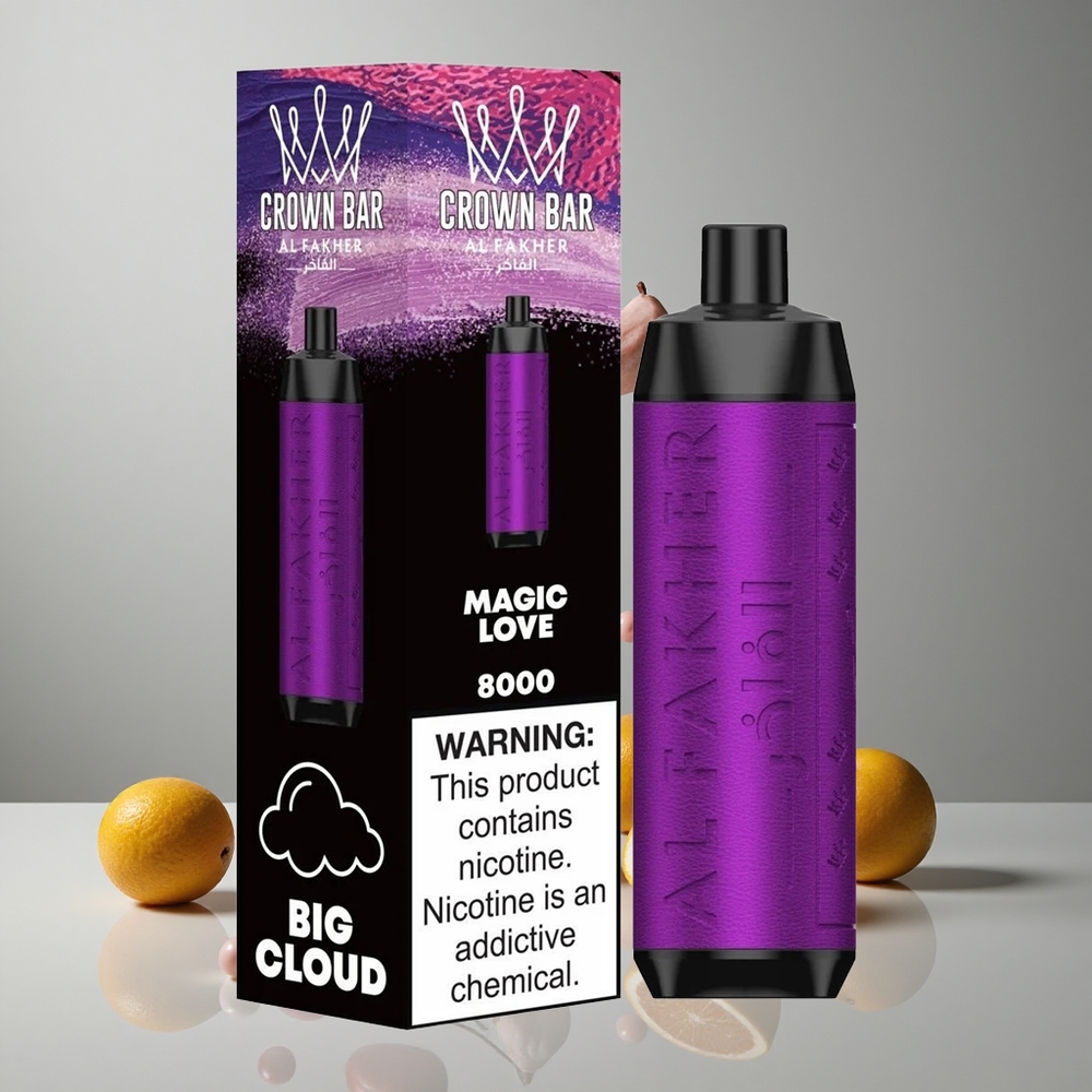 Al Fakher Crown Bar 8000 Crystal Amor Mágico 18ml Capacidad vape wholesale Peru