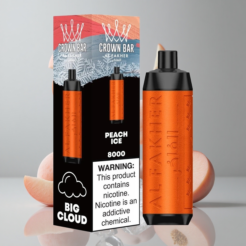Al Fakher Crown Bar 8000 Duraznito Helado 18ml vape wholesale Peru