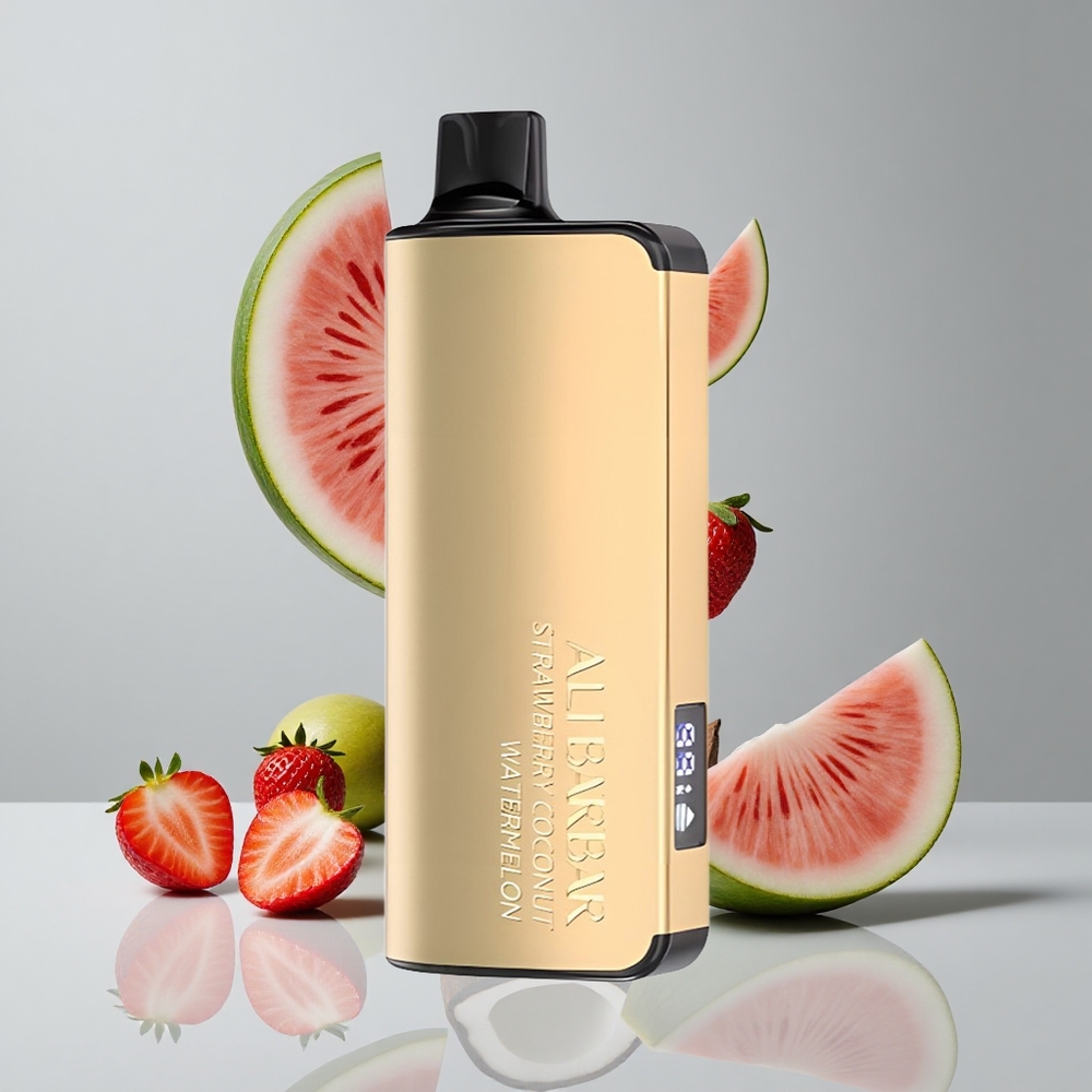 Alibarbar Ingot 9000 Puffs Fresa Coco Sandía 22ml Capacidad de líquido LED Display vape wholesale Peru