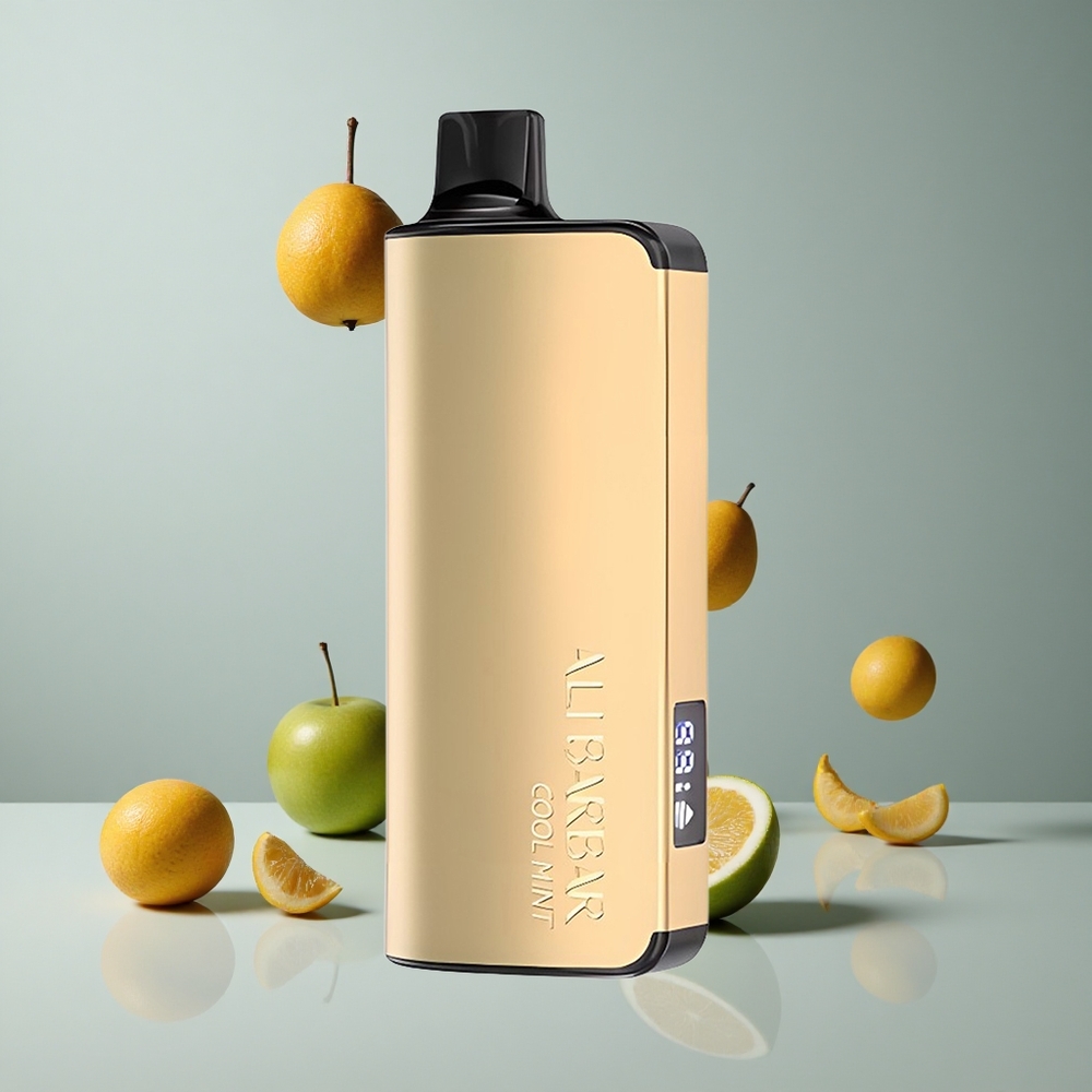 Alibarbar Ingot 9000 Puffs Menta Refrescante 22ml Capacidad de Líquido LED Display vape wholesale Peru