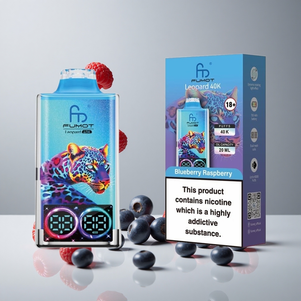 Fumot Leopard 40K Puffs Arándano Frambuesa Dual Mesh vape wholesale Peru