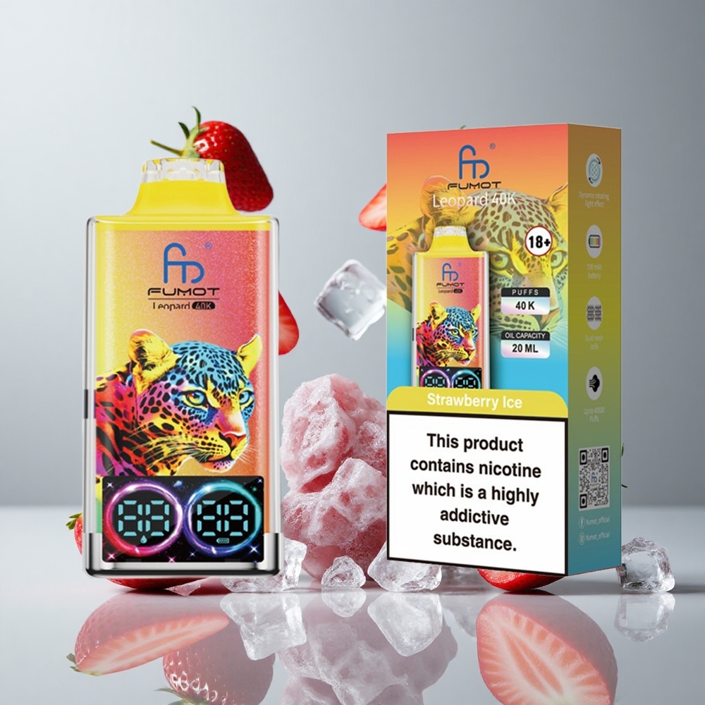 Fumot Leopard 40K Puffs Fresa Hielo Dual Mesh vape wholesale Peru