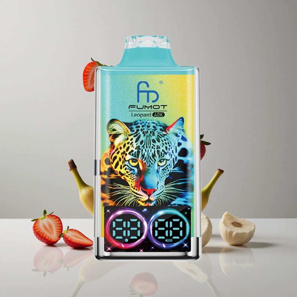 Fumot Leopard 40K Puffs Fresa Plátano Dual Mesh 700mAh vape wholesale Peru