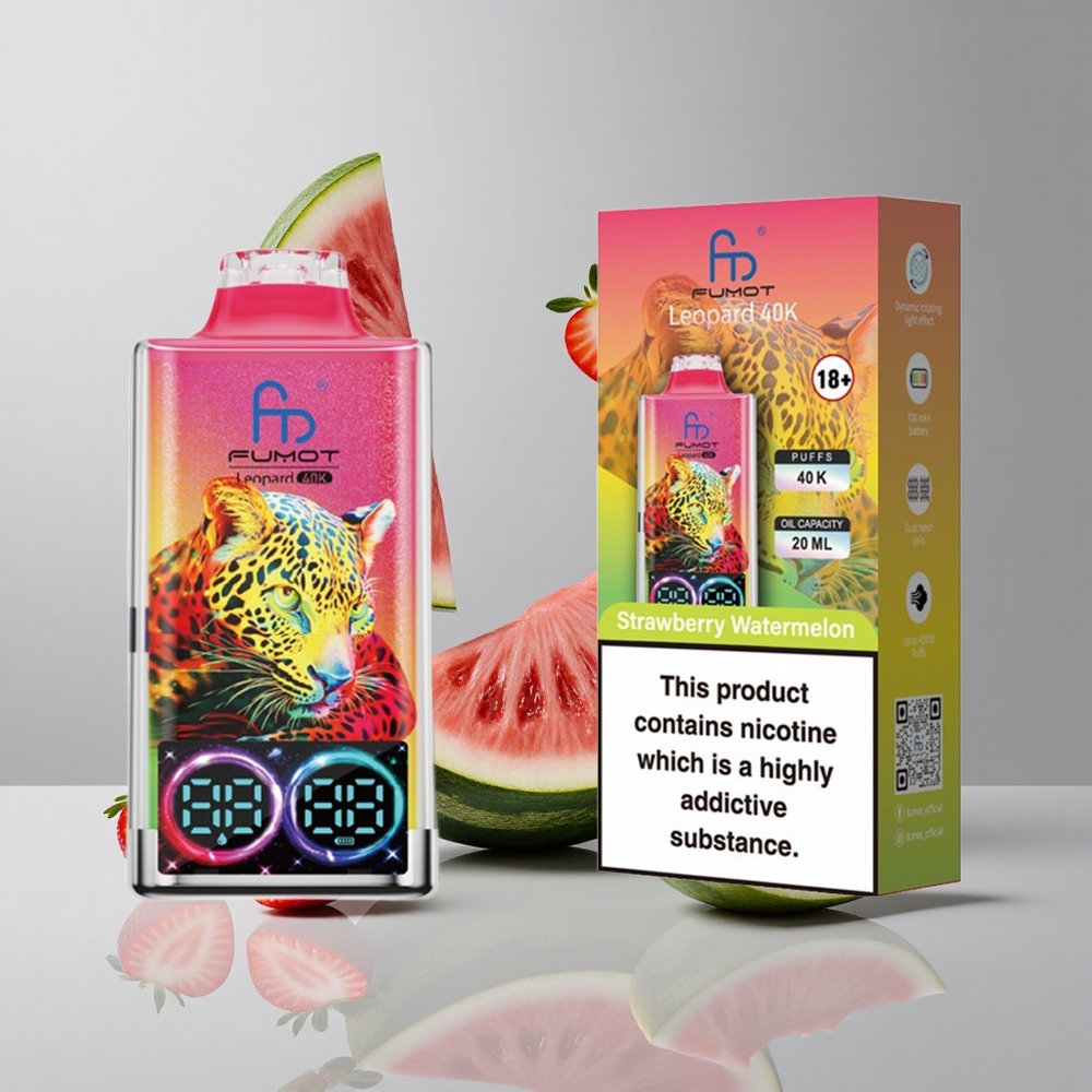 Fumot Leopard 40K Puffs Fresa Sandía Dual Mesh vape wholesale Peru