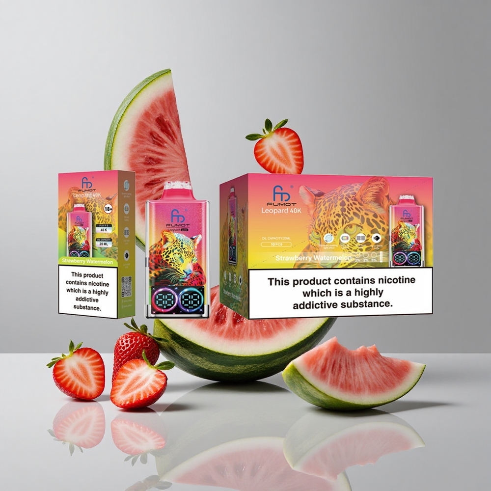 Fumot Leopard 40K Puffs Fresa Sandía Dual Mesh vape wholesale Peru