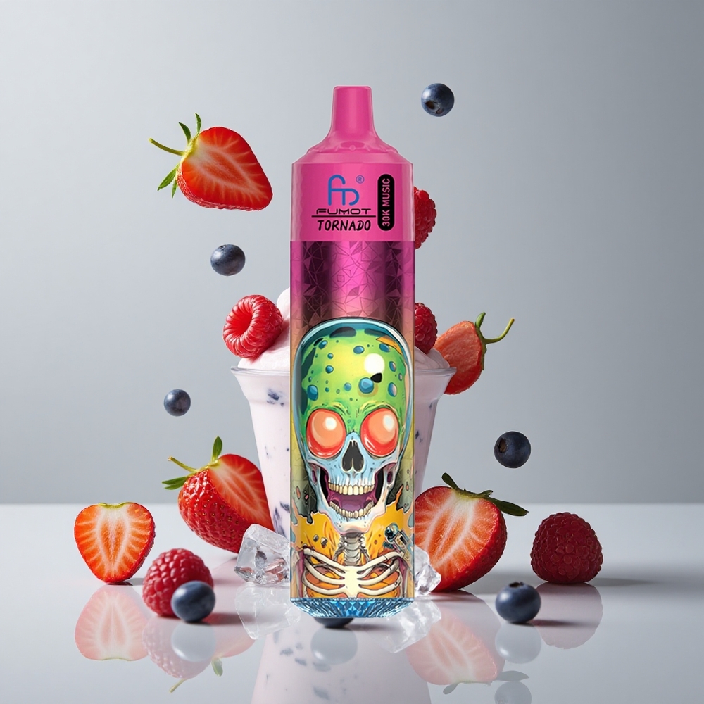 Fumot RandM Tornado 30000 Puffs Arándano Fresa Helado de Frambuesa 30mL Recargable vape wholesale Peru