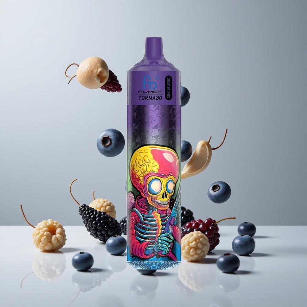 Fumot RandM Tornado 30000 Puffs Arándano Mora 30mL Recargable vape wholesale Peru