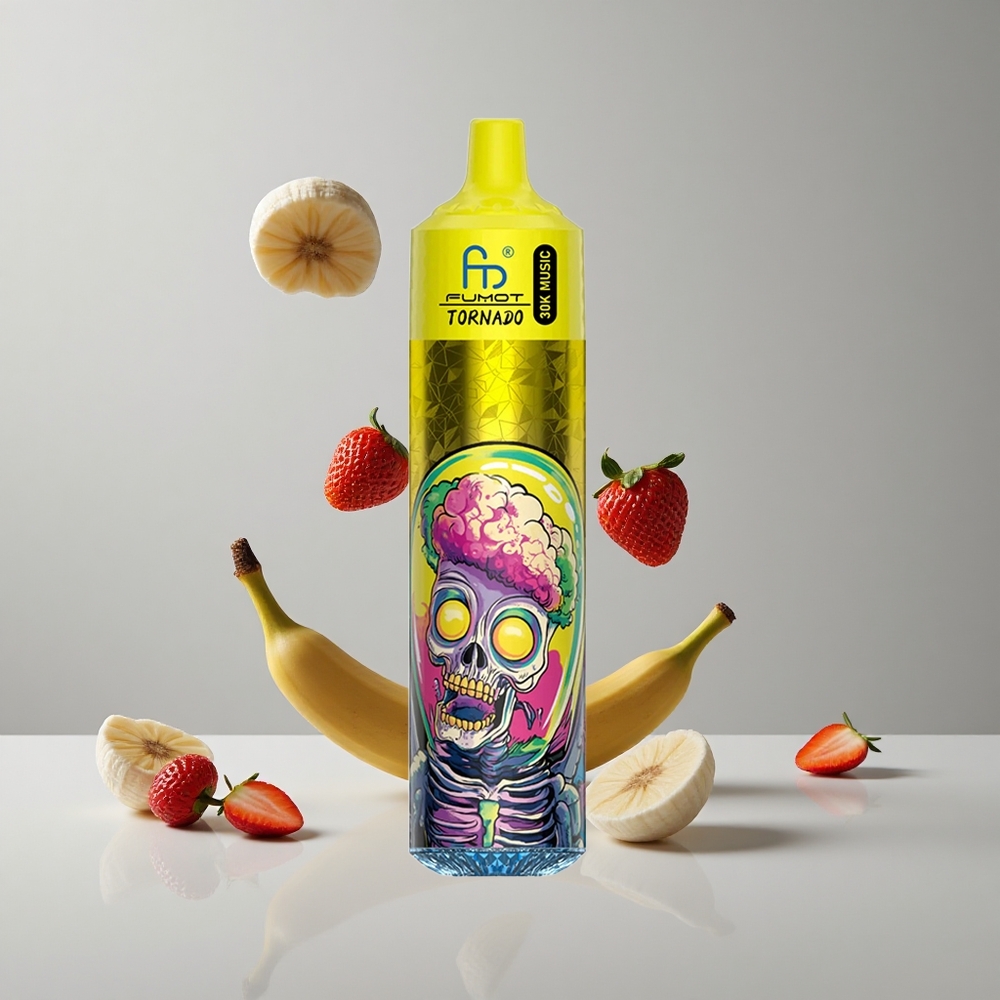 Fumot RandM Tornado 30000 Puffs Banana Fresa 30mL Recargable vape wholesale Peru