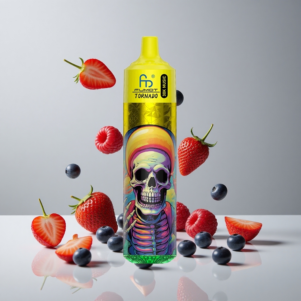 Fumot RandM Tornado 30000 Puffs Fresa Arándano Frambuesa 30mL Recargable vape wholesale Peru