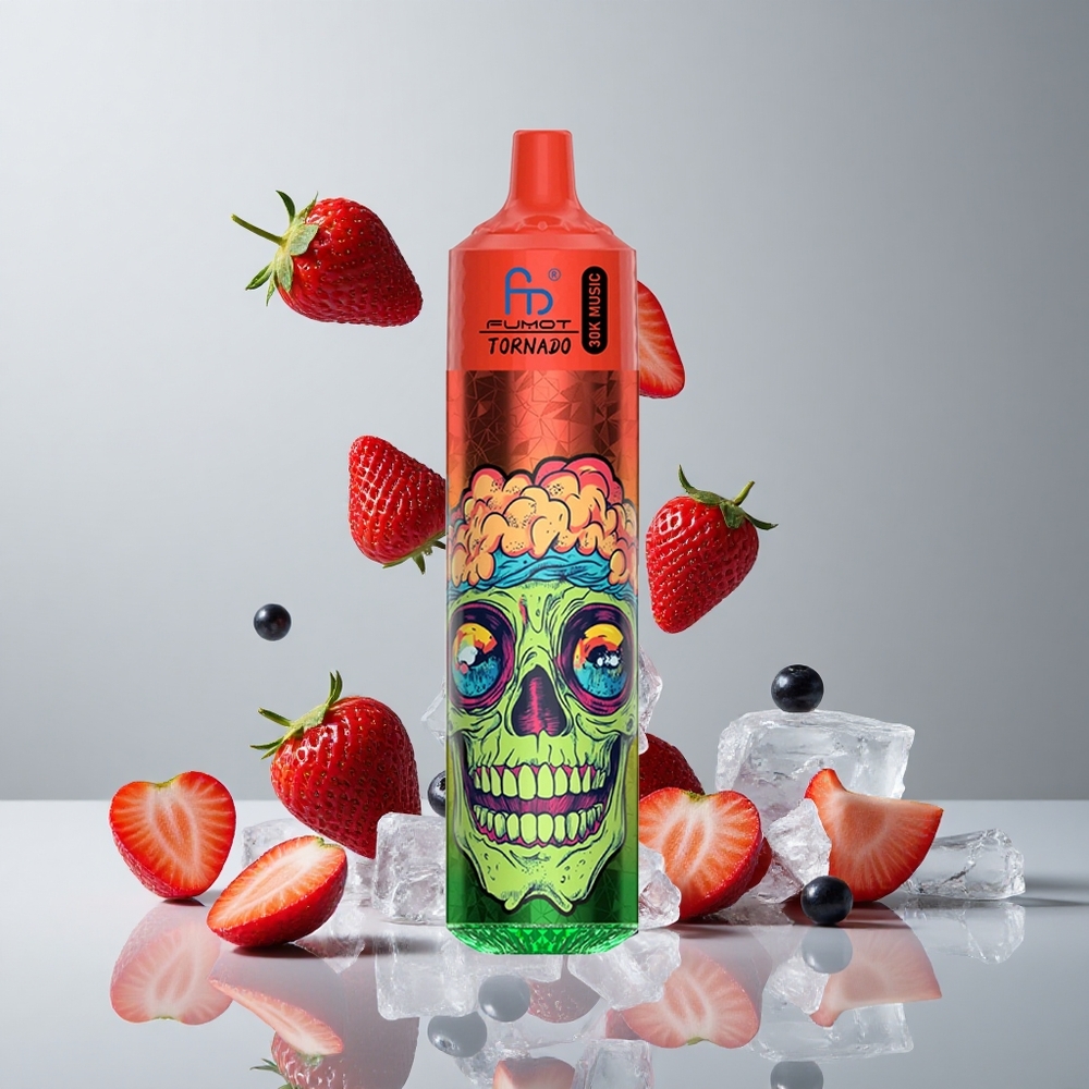 Fumot RandM Tornado 30000 Puffs Fresa Baya Helada 30mL Recargable vape wholesale Peru