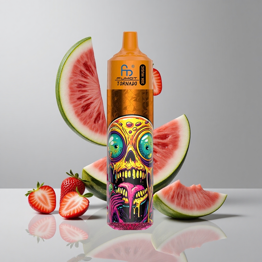 Fumot RandM Tornado 30000 Puffs Fresa Sandía 30mL Recargable vape wholesale Peru