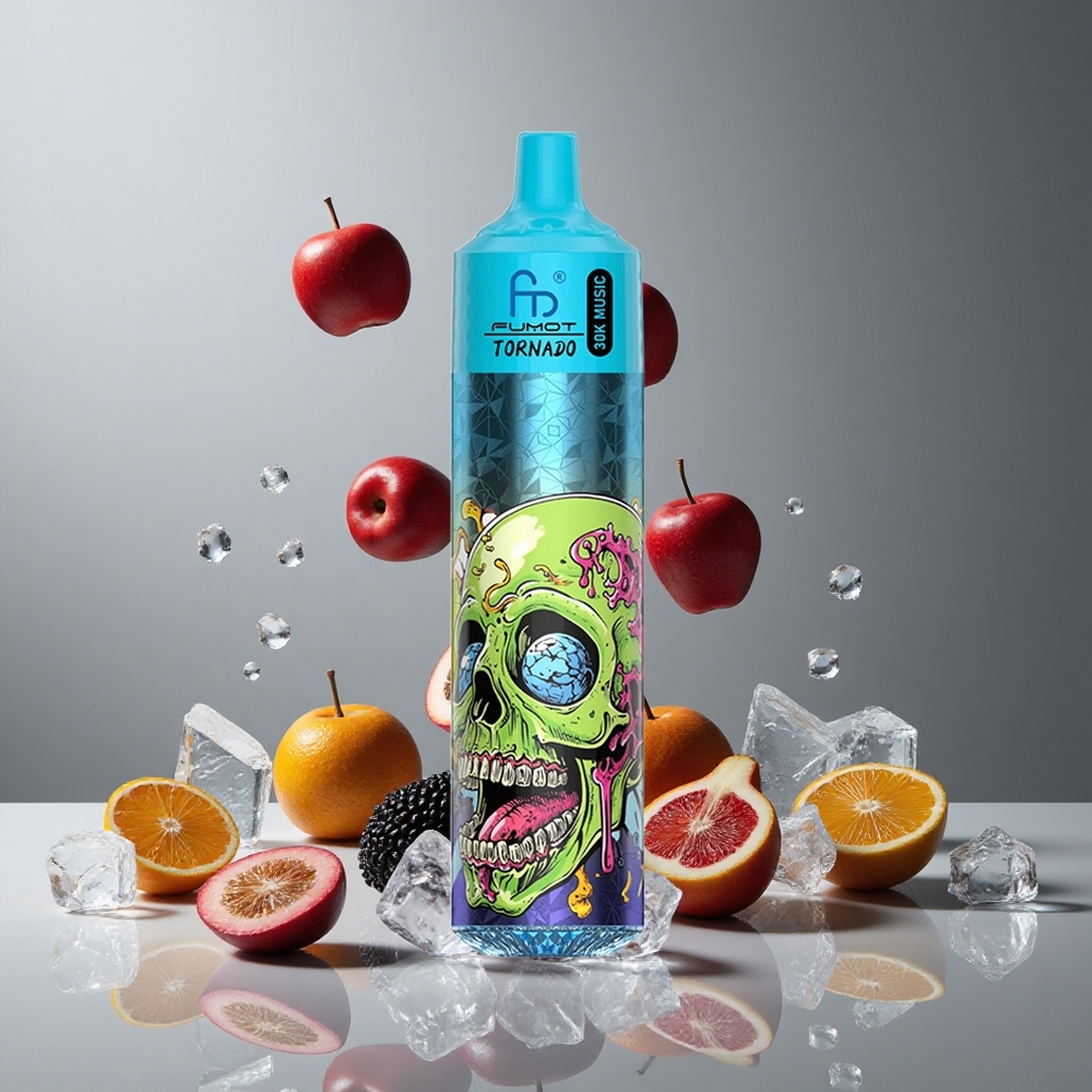 Fumot RandM Tornado 30000 Puffs Hielo Negro 30mL Recargable vape wholesale Peru