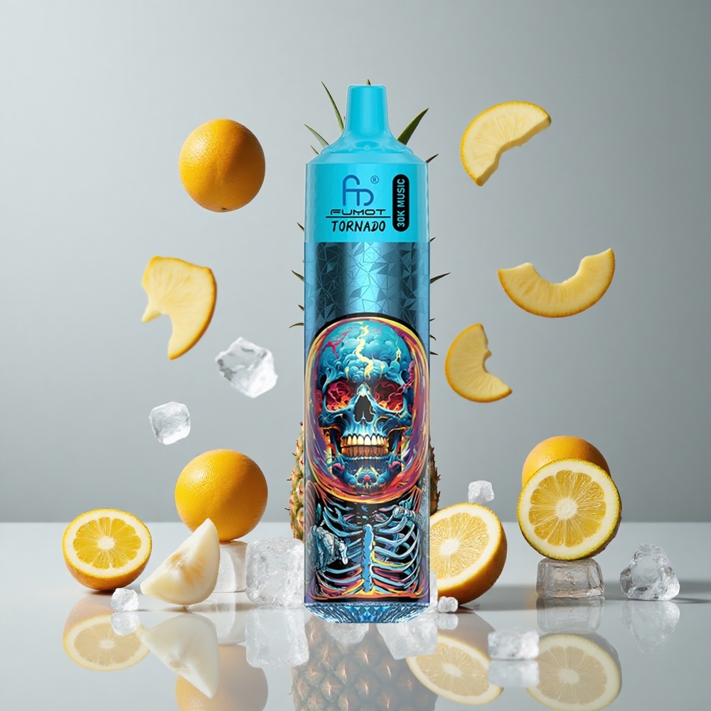 Fumot RandM Tornado 30000 Puffs Piña Hielo 30mL Recargable LED vape wholesale Peru