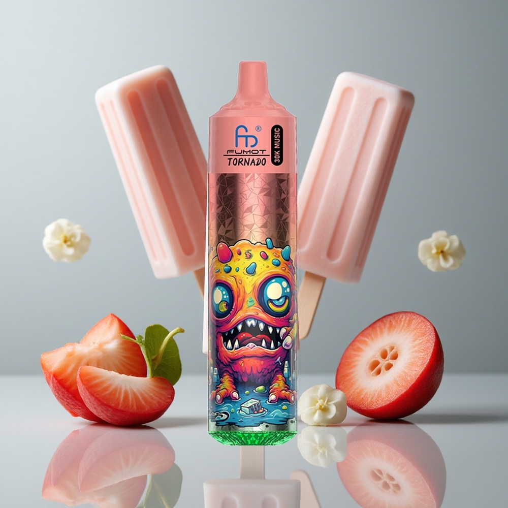 Fumot RandM Tornado 30000 Puffs Popsicle Sabor Fresa 30mL Recargable vape wholesale Peru