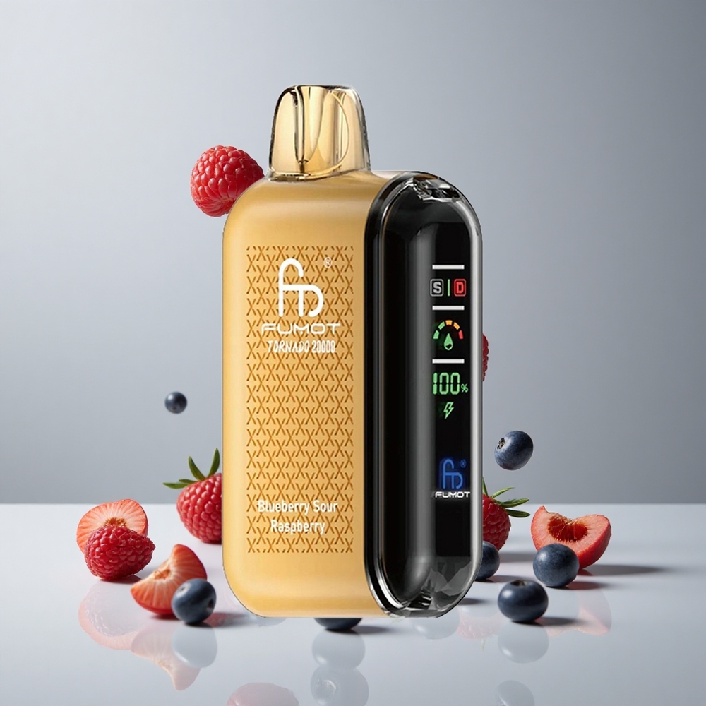 Fumot Tornado 20000 Puffs Arándano Azul Frambuesa Ácida 20ml Capacidad vape wholesale Peru