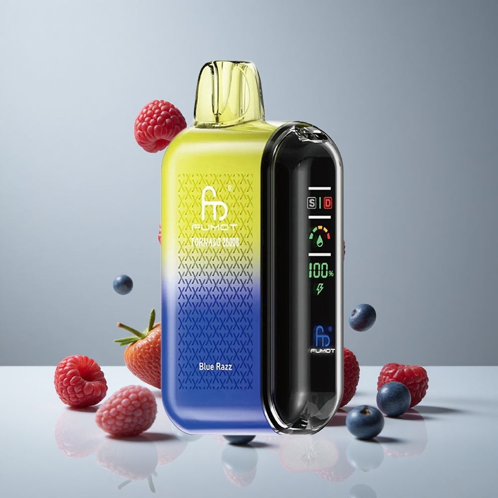 Fumot Tornado 20000 Puffs Blue Razz Dual Malla 20ml vape wholesale Peru