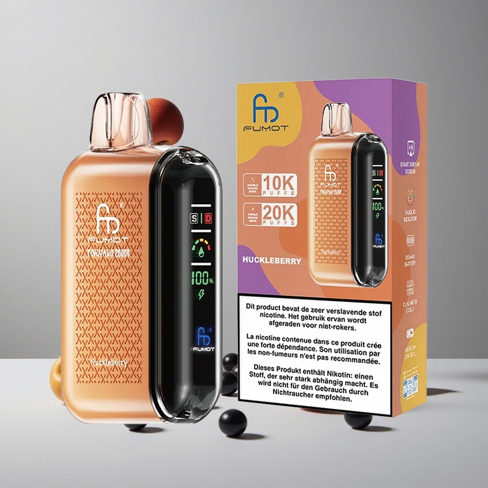 Fumot Tornado 20000 Puffs Dual Mesh Coil Arándano Azul vape wholesale Peru