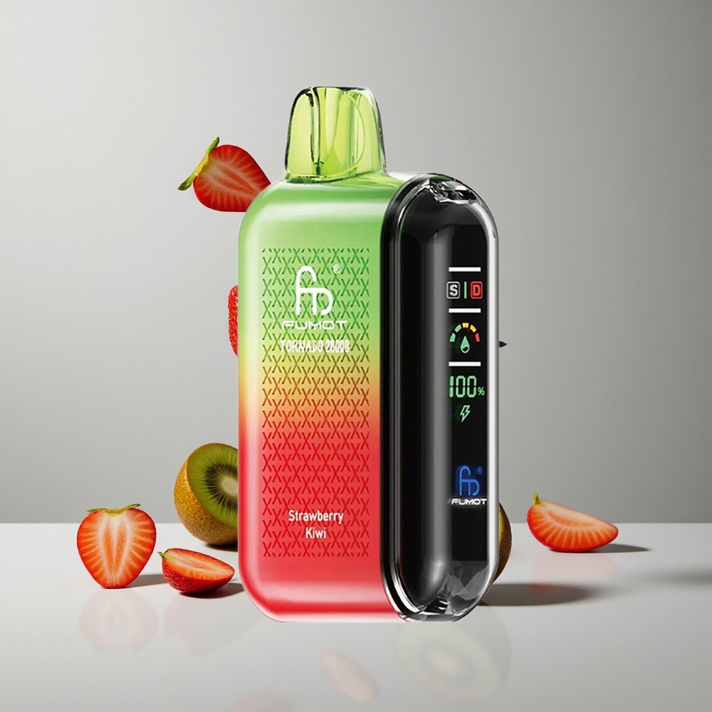 Fumot Tornado 20000 Puffs Fresa Kiwi Dual Mesh Coil vape wholesale Peru