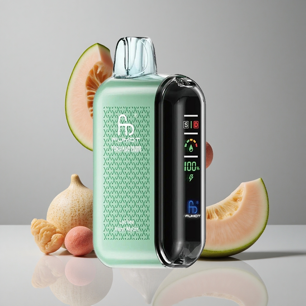 Fumot Tornado 20000 Puffs Lichi Melón Hami Dual Mesh Coil vape wholesale Peru