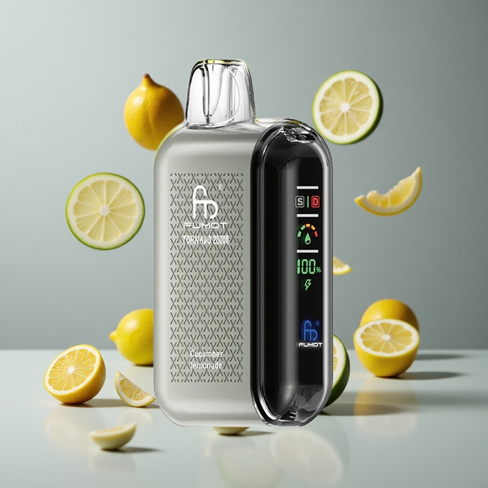 Fumot Tornado 20000 Puffs Vape Desechable Limonada de Pepino con Dual Mesh Coil y 20ml Capacidad vape wholesale Peru