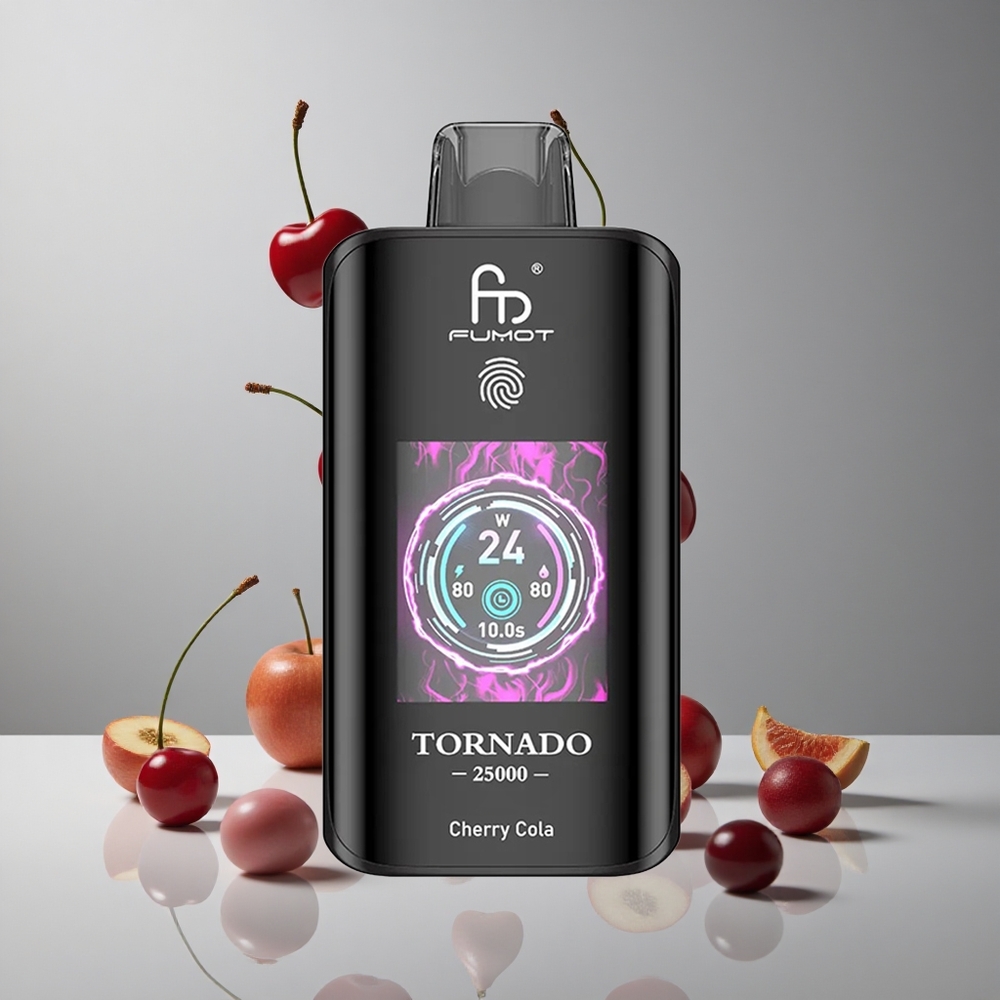 Fumot Tornado 25000 Puffs Cereza Cola 20ml Recargable vape wholesale Peru
