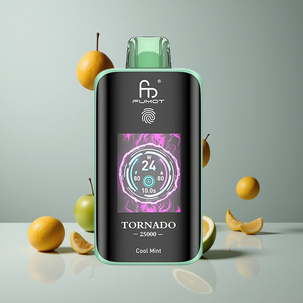 Fumot Tornado 25000 Puffs Menta Refrescante Pantalla HD 20ml vape wholesale Peru