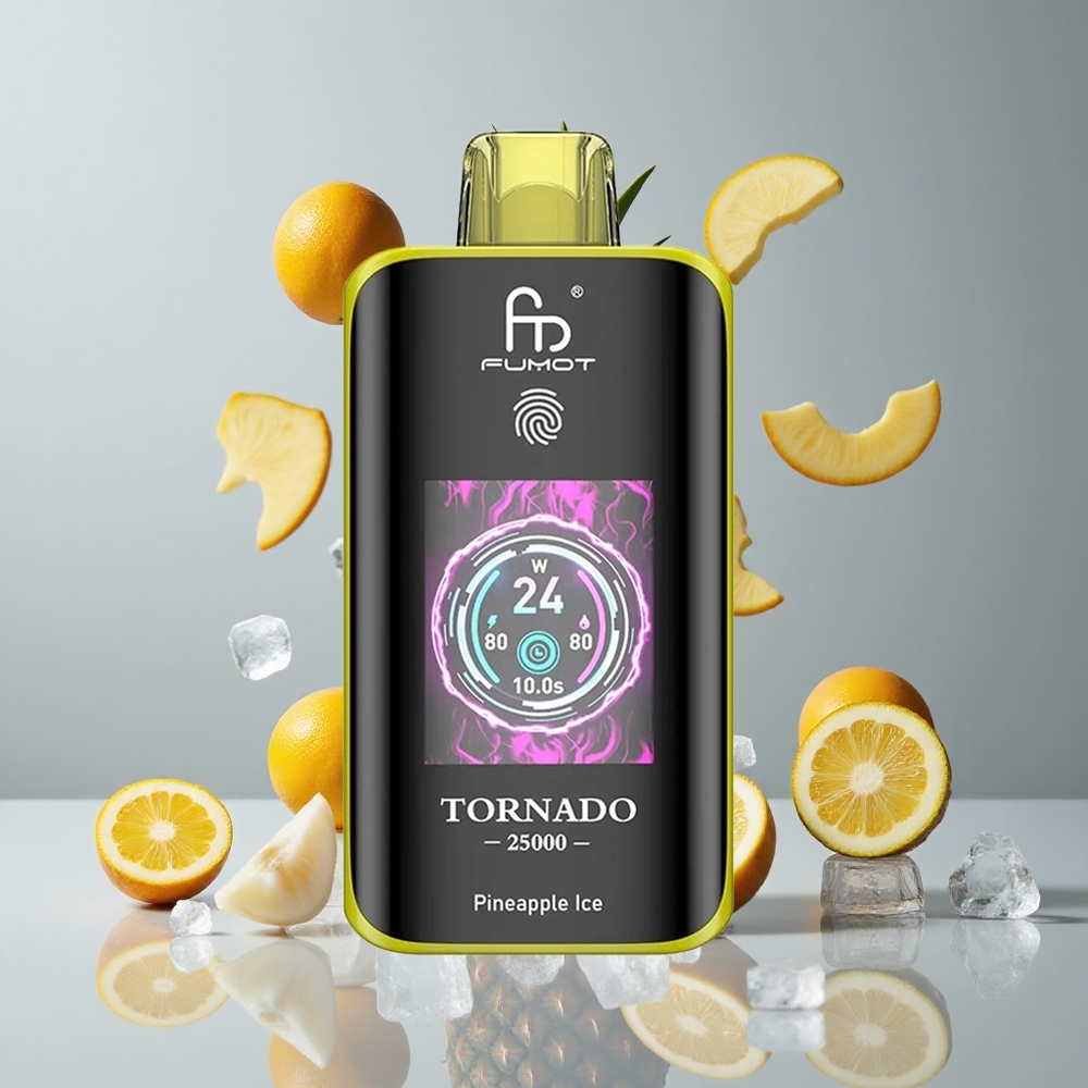Fumot Tornado 25000 Puffs Piña Helada Pantalla HD 20ml vape wholesale Peru