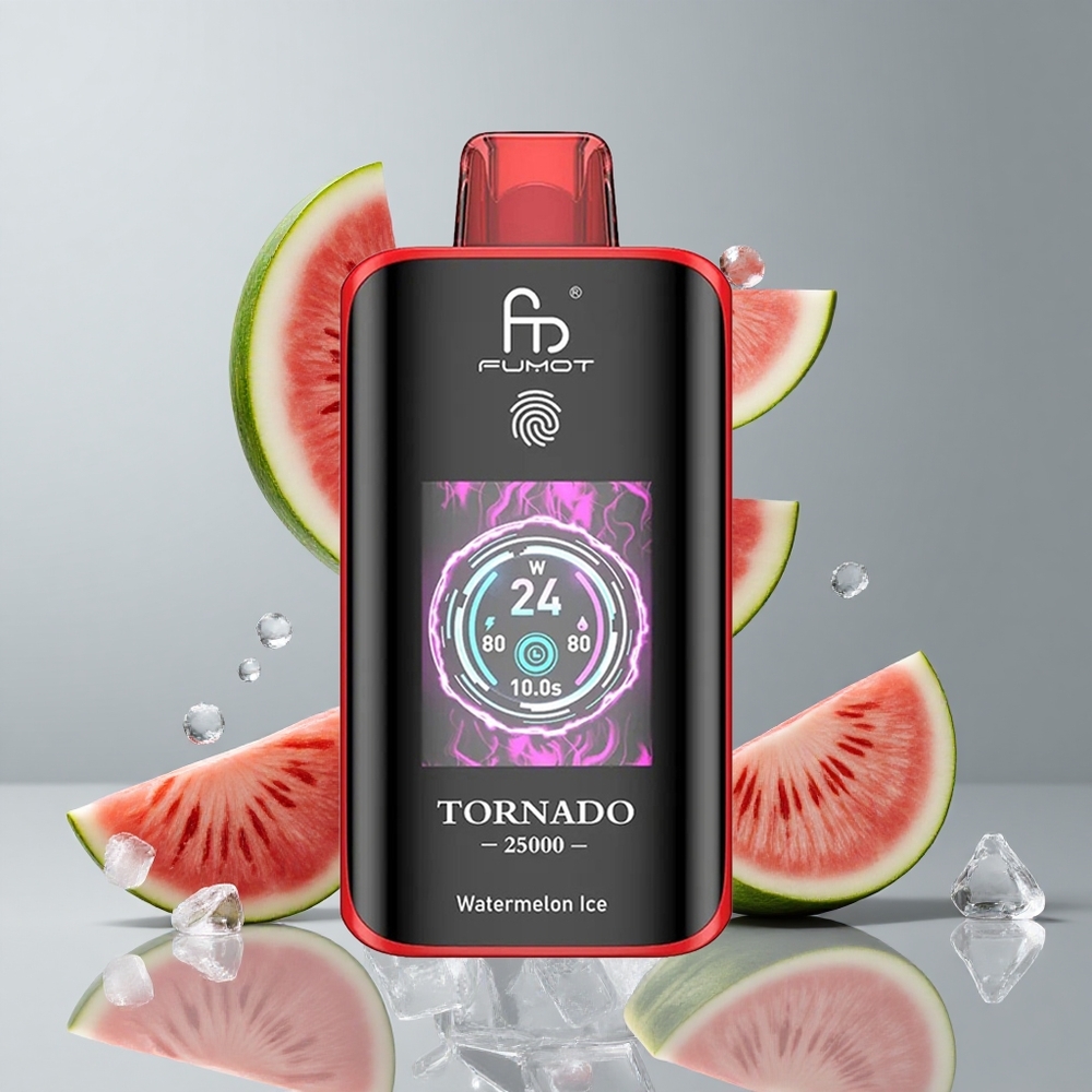 Fumot Tornado 25000 Puffs Sandía Hielo Pantalla HD vape wholesale Peru