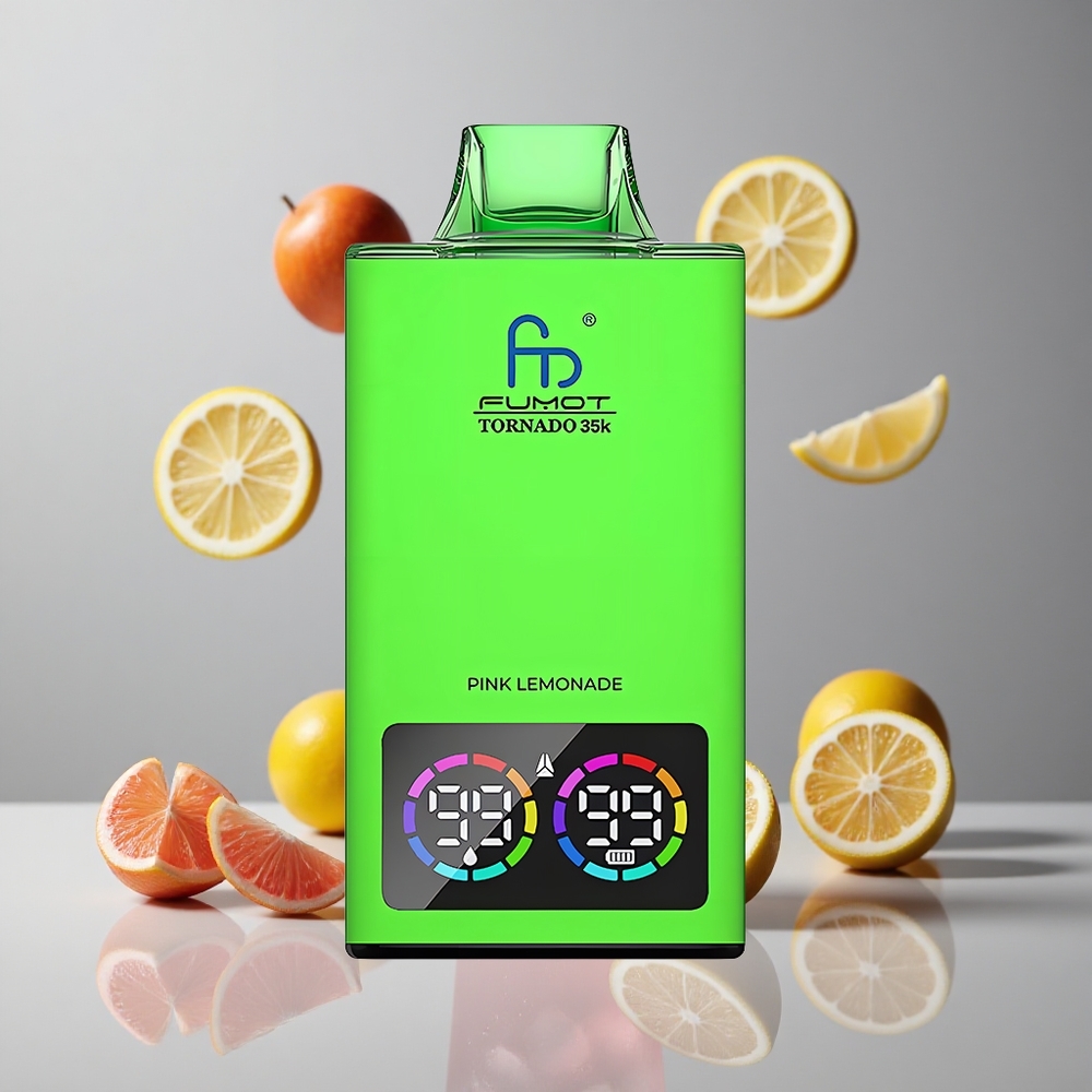 Fumot Tornado 35K 35000 Puffs Limonada Rosa Dual Mesh Coil vape wholesale Peru