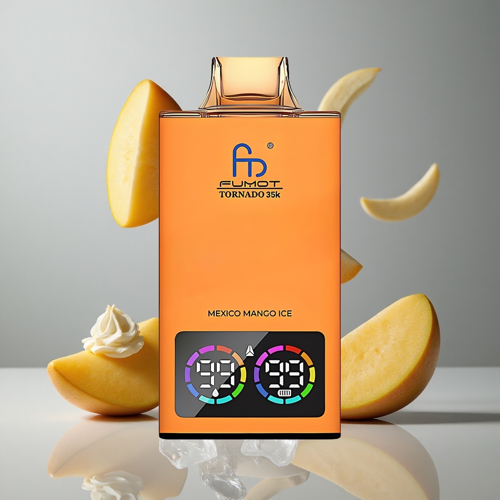 Fumot Tornado 35K 35000 Puffs Mango Hielo Dual Malla RGB vape wholesale Peru