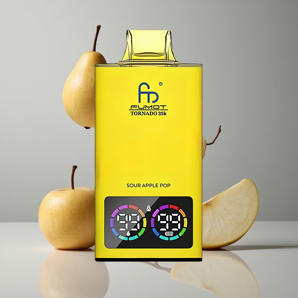Fumot Tornado 35K 35000 Puffs Manzana Ácida Dual Malla RGB vape wholesale Peru