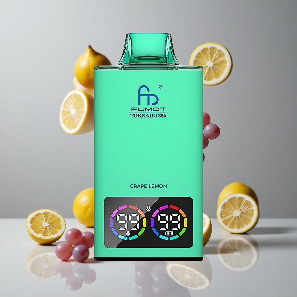 Fumot Tornado 35K 35000 Puffs Uva Limón Dual Malla RGB vape wholesale Peru