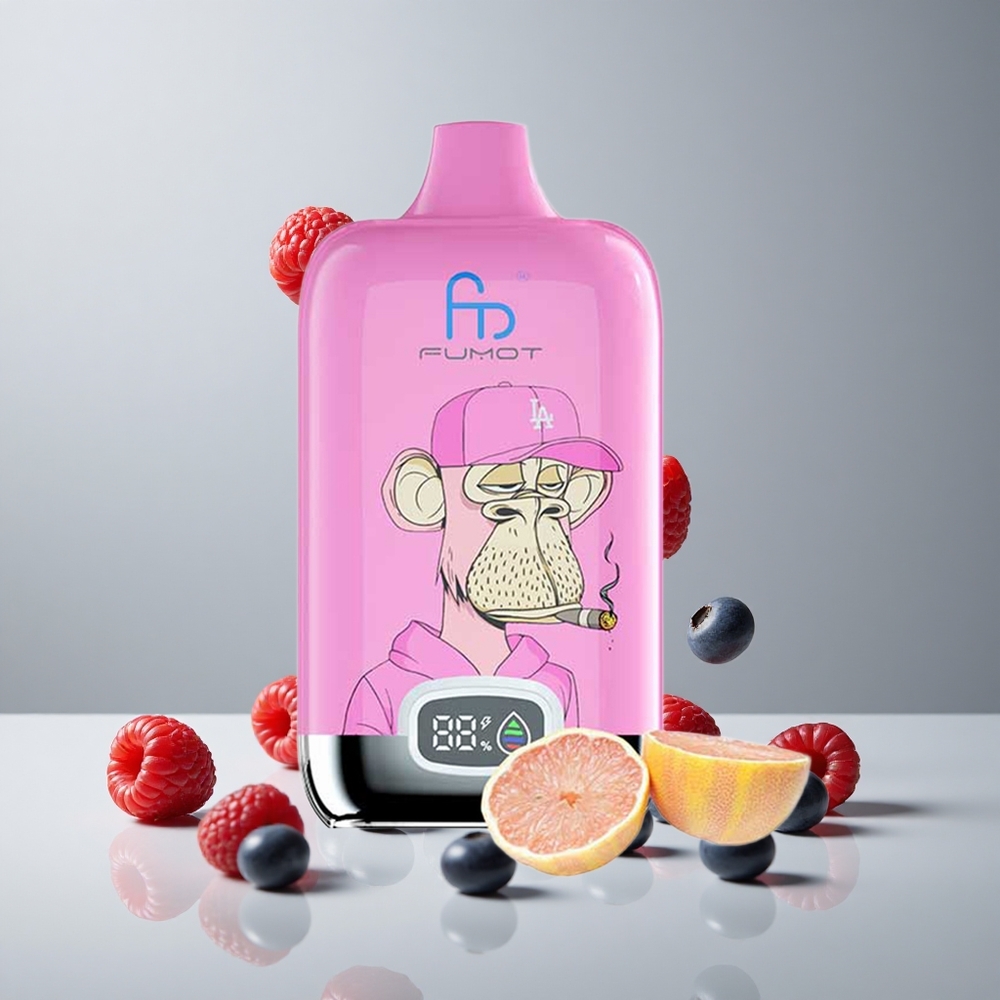 Fumot Tornado Digital Box 12000 Puffs Arándano Frambuesa 20ml E-Liquid vape wholesale Peru