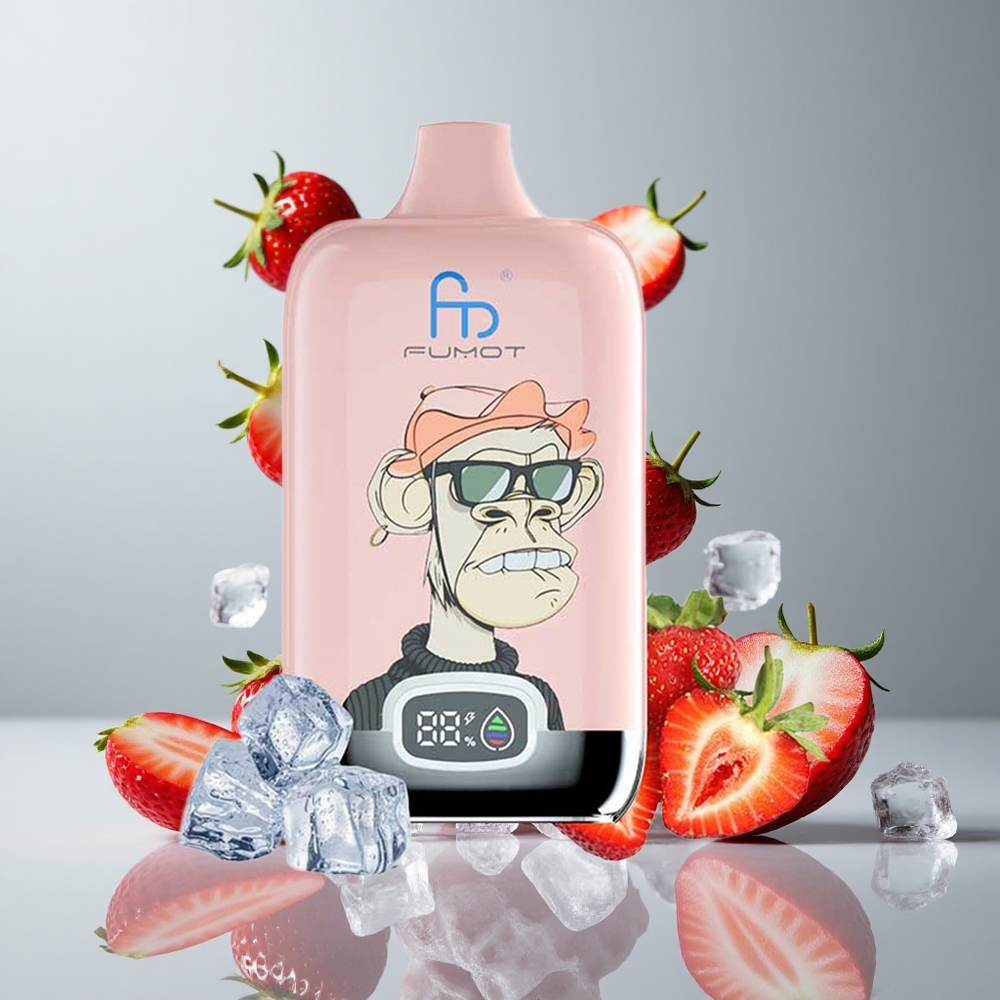 Fumot Tornado Digital Box 12000 Puffs Fresa Hielo 20ml E-Liquid vape wholesale Peru