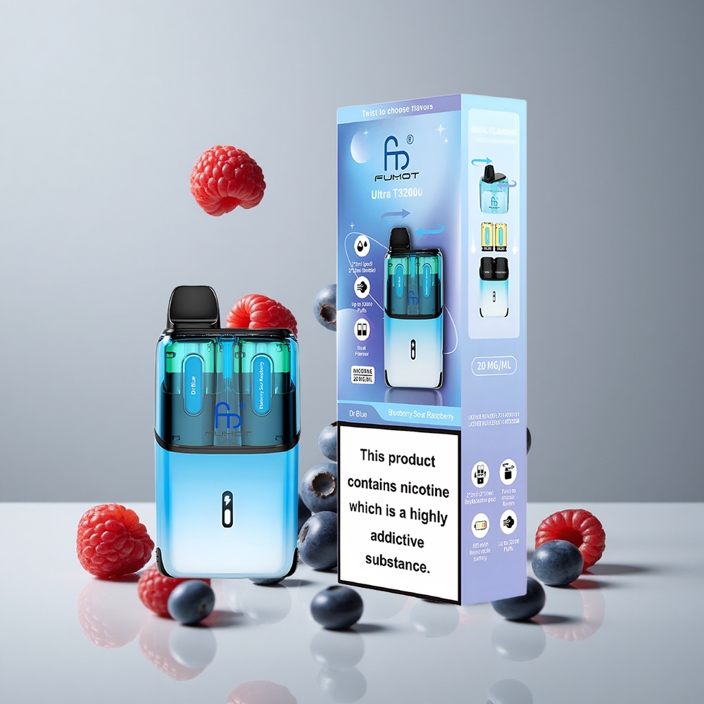 Fumot Ultra T32000 32000 Bocanadas Dr Blue - Arándano Frambuesa Ácida 24ml vape wholesale Peru