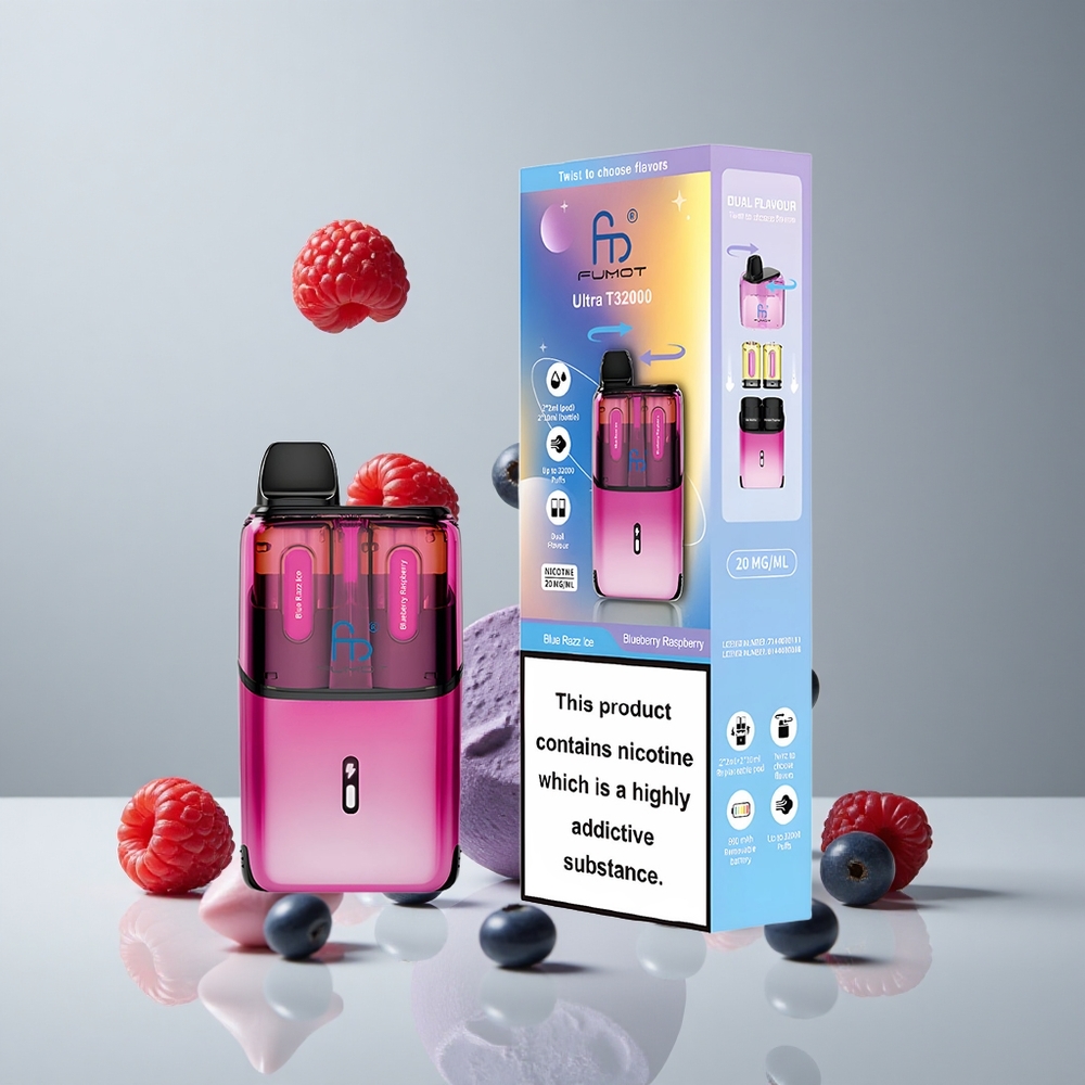 Fumot Ultra T32000 32000 Puffs Arándano Azul Frambuesa Hielo 800mAh vape wholesale Peru